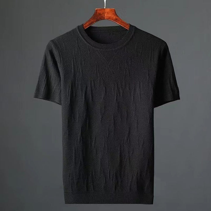 Fijn gebreid getailleerd heren-T-shirt - Einar
