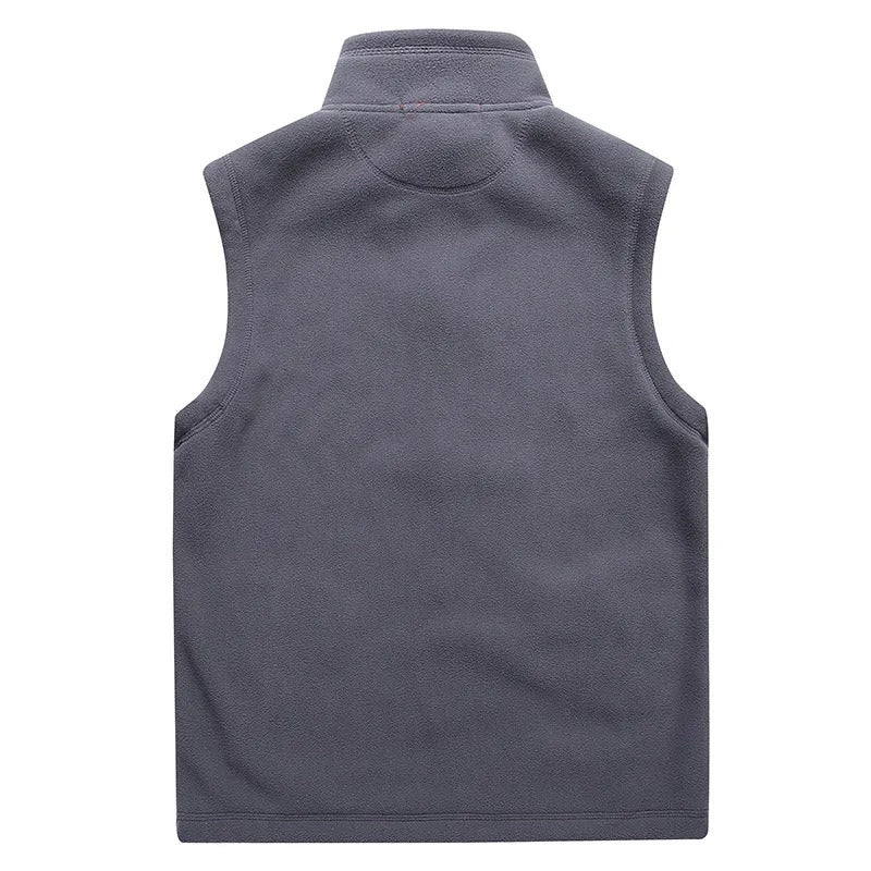 Mouwloos fleece herenvest met thermische voering en ritssluiting - Daryl