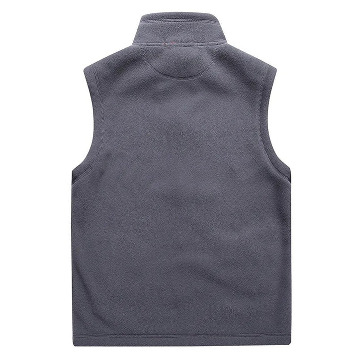 Mouwloos fleece herenvest met thermische voering en ritssluiting - Daryl