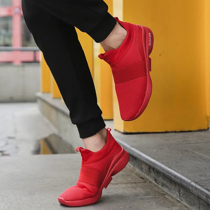 Herensneakers met ademende mesh slip-on stijl - Leandro