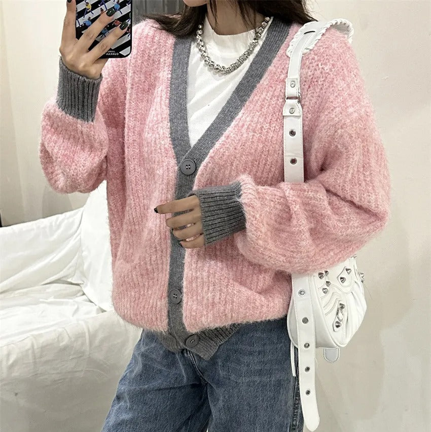 Damescardigan zacht gebreid relaxed fit - Ingrid