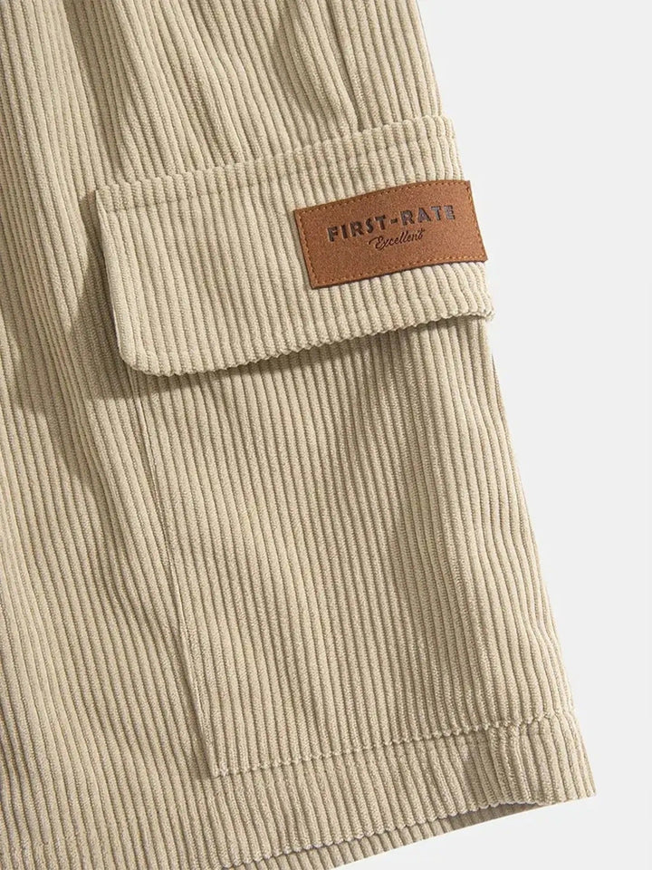 Herenkatoenen geribde bermuda in urban stijl - Camus