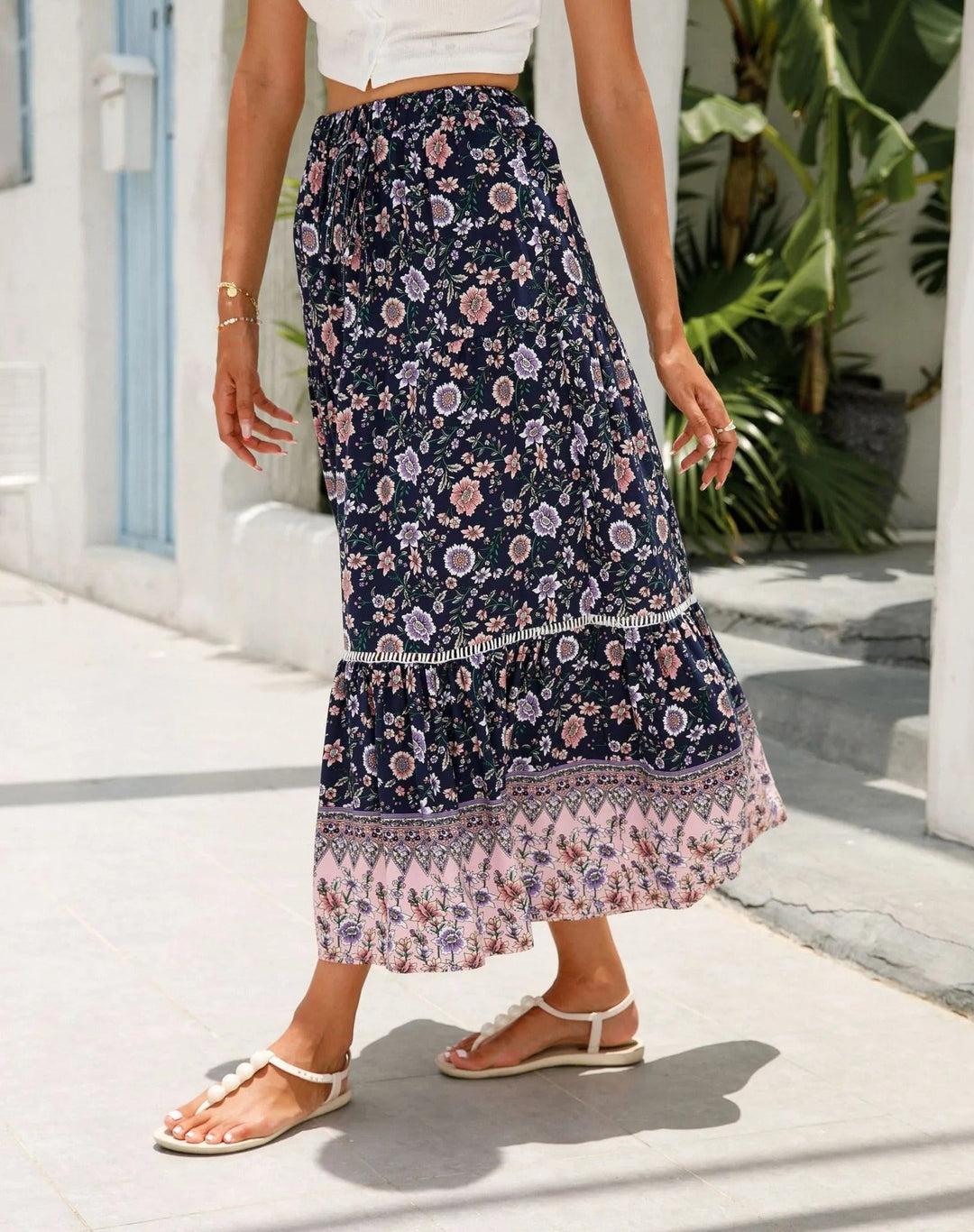Damesrok bohemian bloemenprint - Vianey