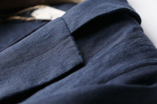 Effen linnen blazer voor dames - Amara