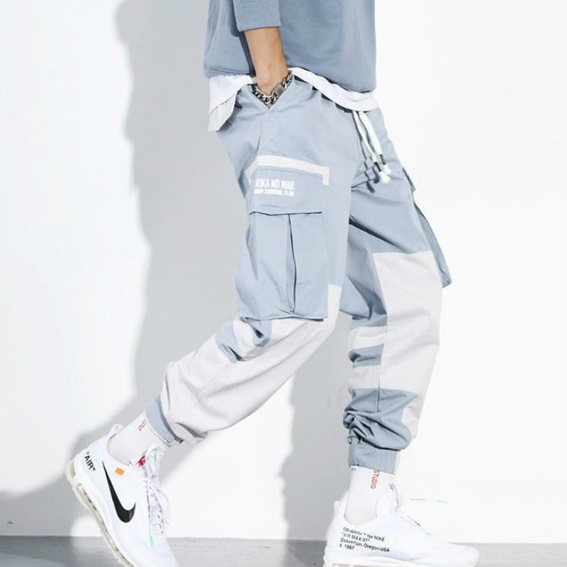 Cargo herenbroek in tweekleurig jogger-design - Heiko