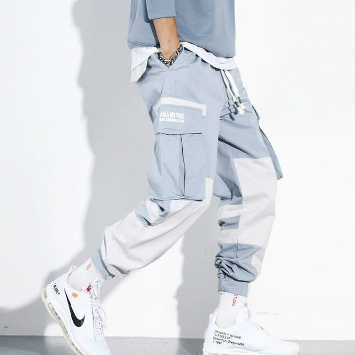 Cargo herenbroek in tweekleurig jogger-design - Heiko