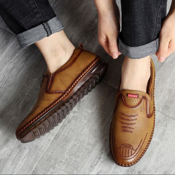 Mannen casual mocassin stijl schoenen van synthetisch leer - Teun