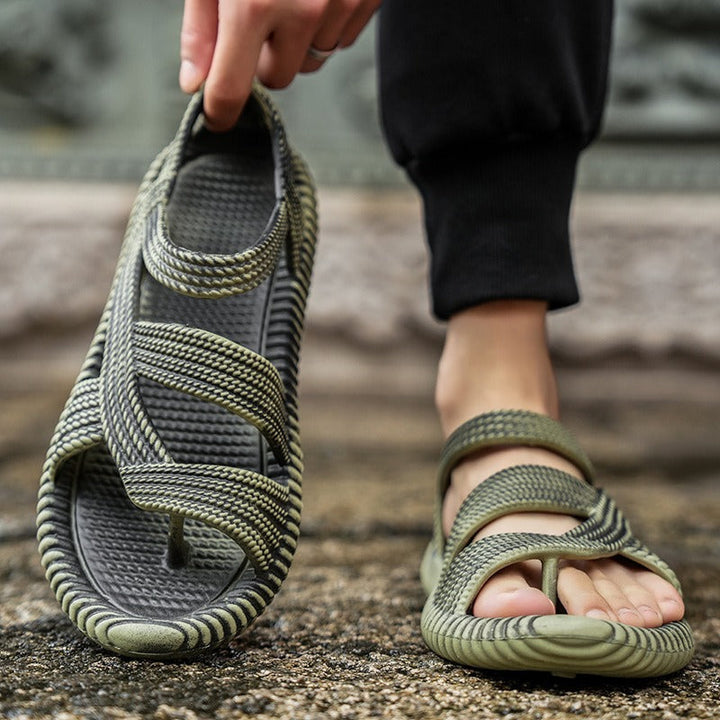 Gevlochten herensandalen handgemaakt ontwerp - Pieter