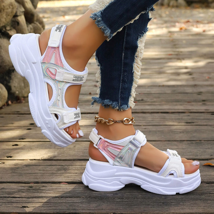 Dames lichtgewicht platform sportsandalen futuristisch ontwerp - Alexia