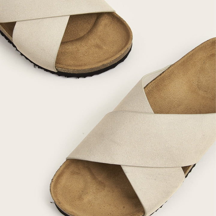 Sandalen met suède kruisband voor heren - Marquiños