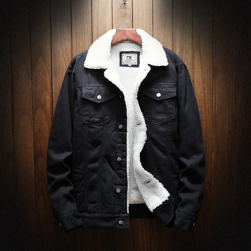 Heren spijkerjack met fleece voering - Lior
