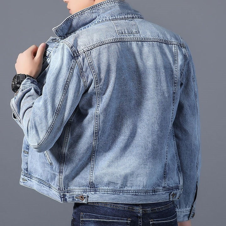 Klassiek denim herenjack met zakken aan de voorkant - Byron