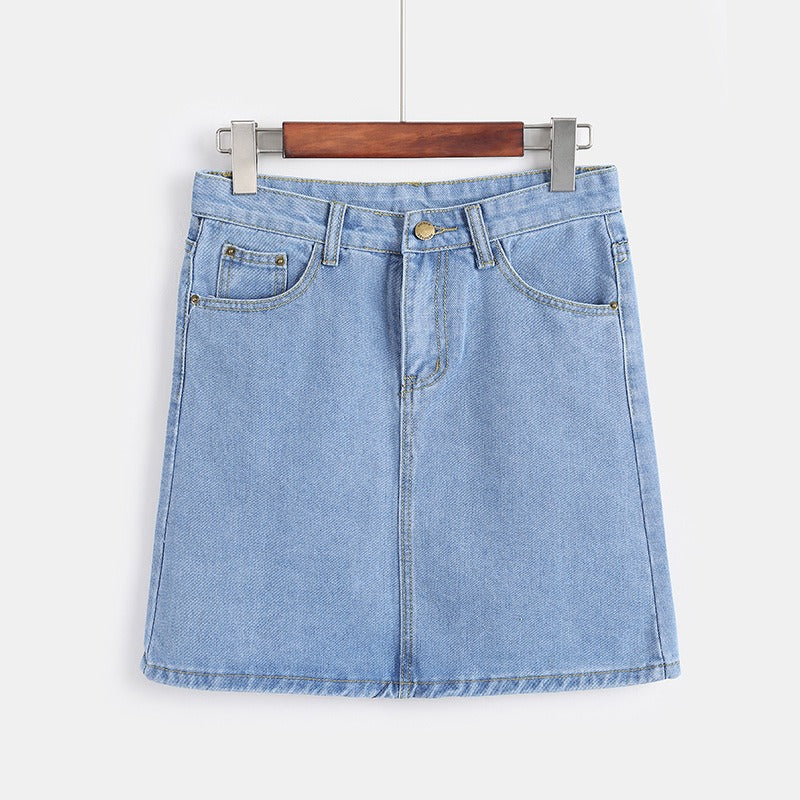 Korte denim rok voor dames - Auria