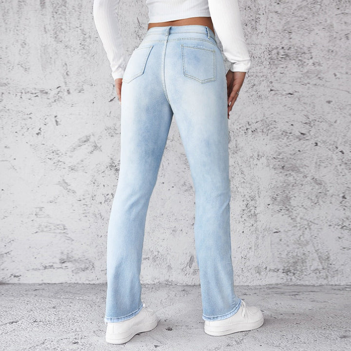 Rechte stretchjeans voor dames - Solveig