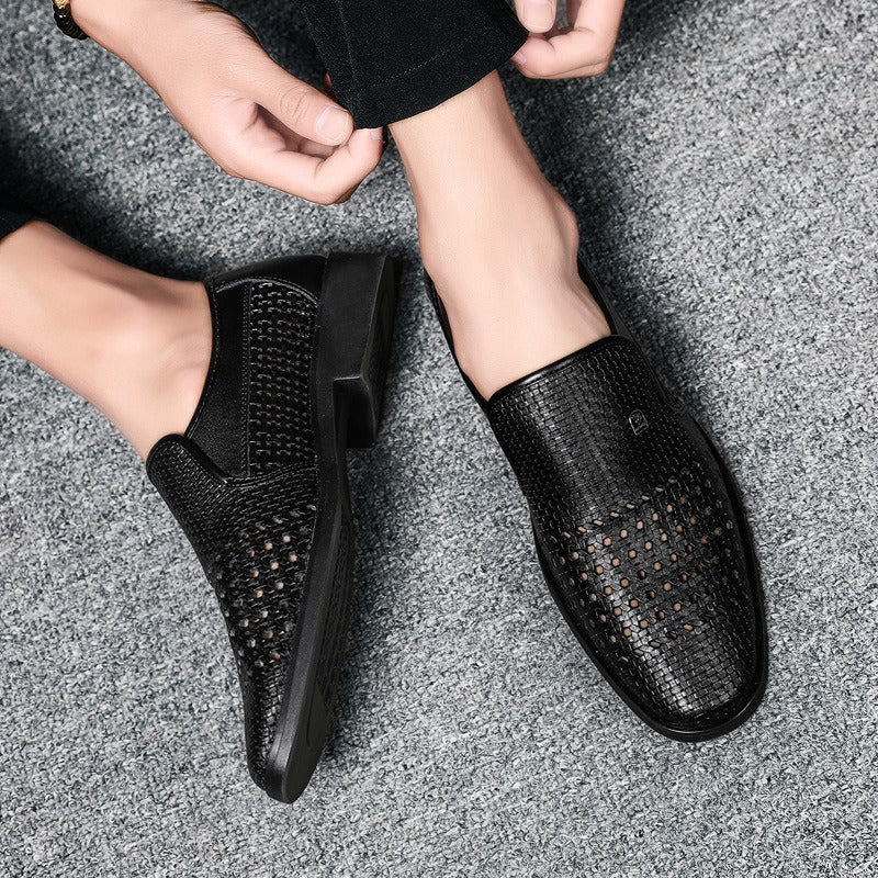 Gevlochten leren geklede herenschoenen - Damian
