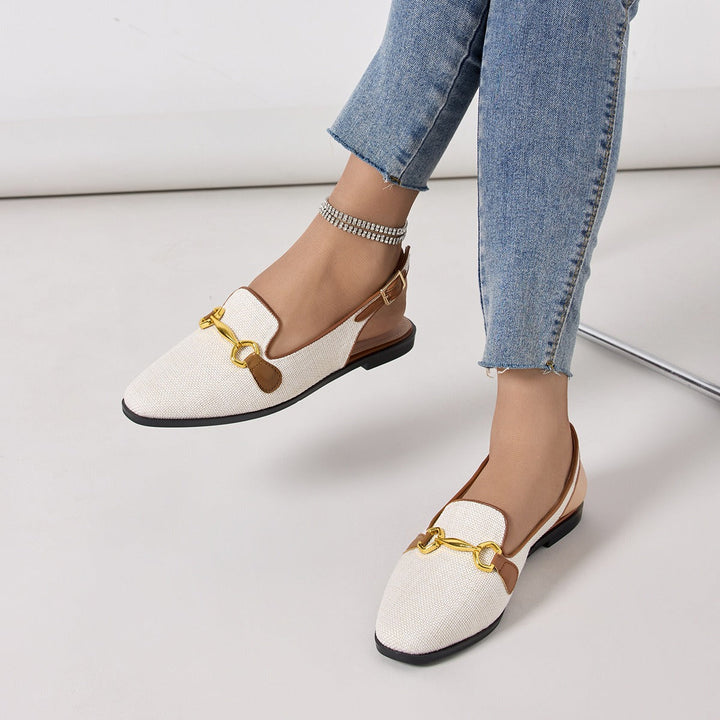 Damesschoenen met metallic detail - Floriane