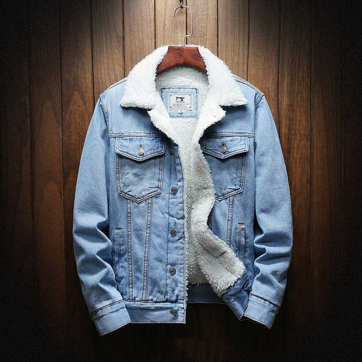 Heren spijkerjack met fleece voering - Lior