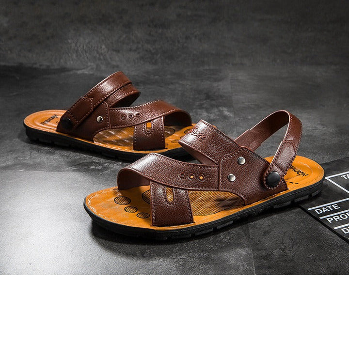 Kunstleren herensandalen casual stijl - Bruno