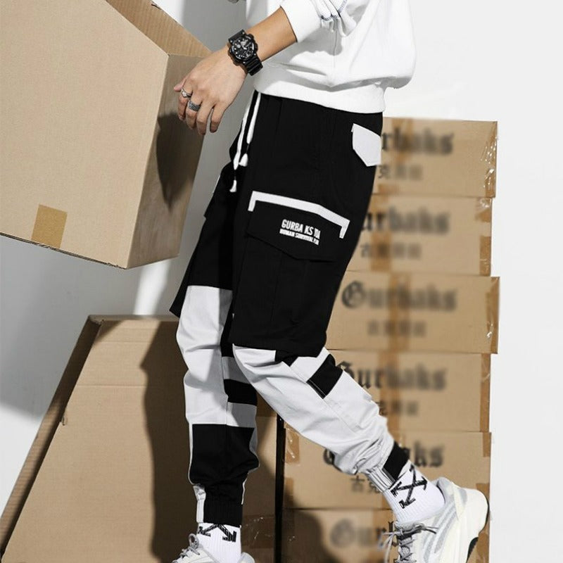 Cargo herenbroek in tweekleurig jogger-design - Heiko