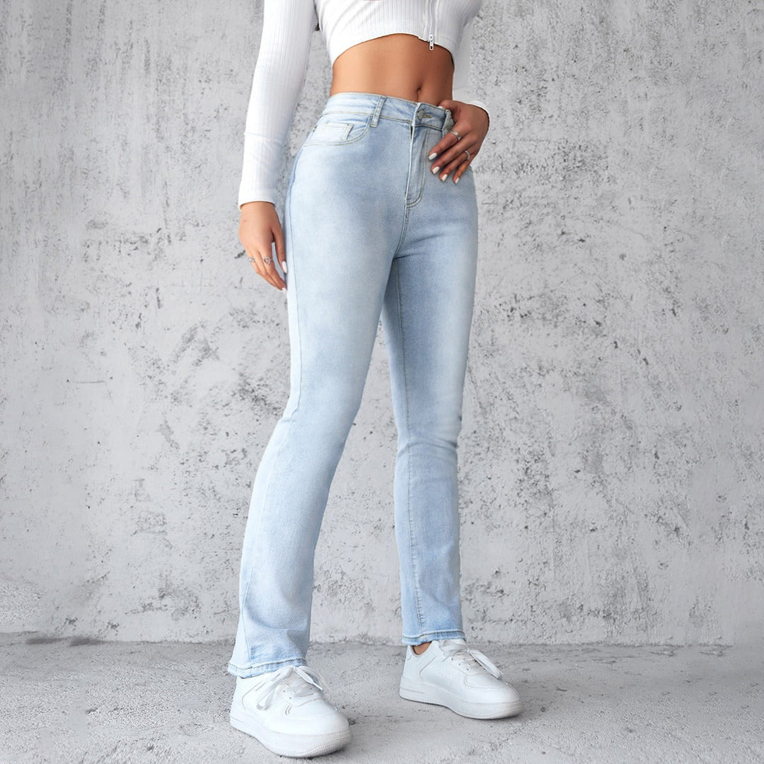 Rechte stretchjeans voor dames - Solveig