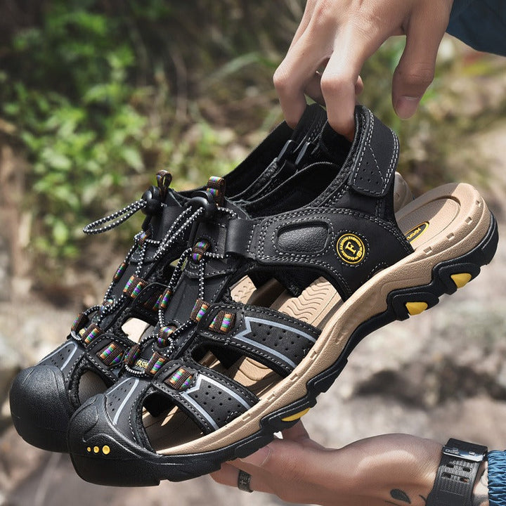 Trekking sandalen antislip sportschoenen voor heren met verstevigde neus - Elm