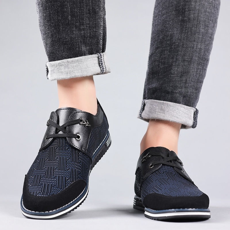Casual herenschoenen van geweven stof in stedelijke stijl - Noud