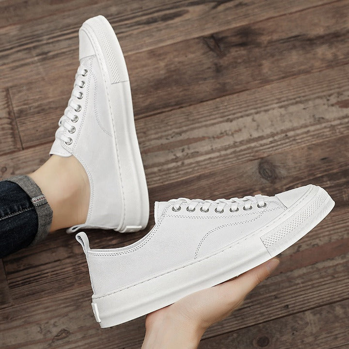 Witte kunstleren herensportschoenen urban style - Yago