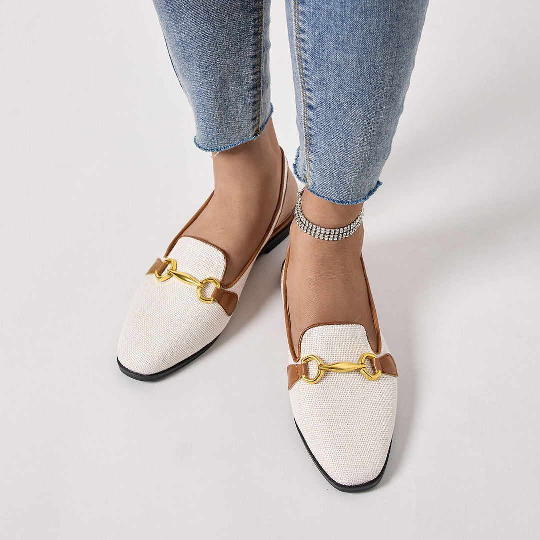 Damesschoenen met metallic detail - Floriane