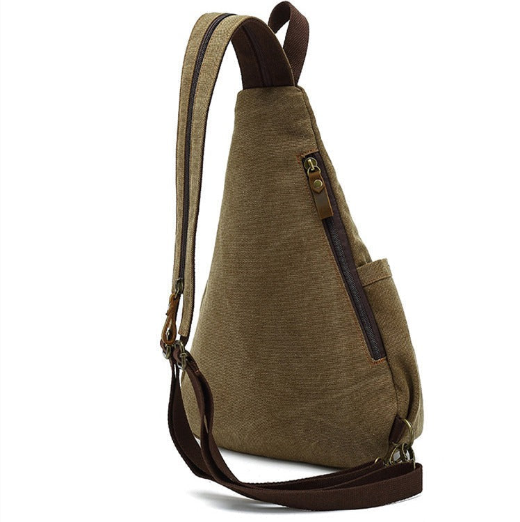 Vintage Canvas Crossbody Rugzak Anti-Diefstal - Henrik