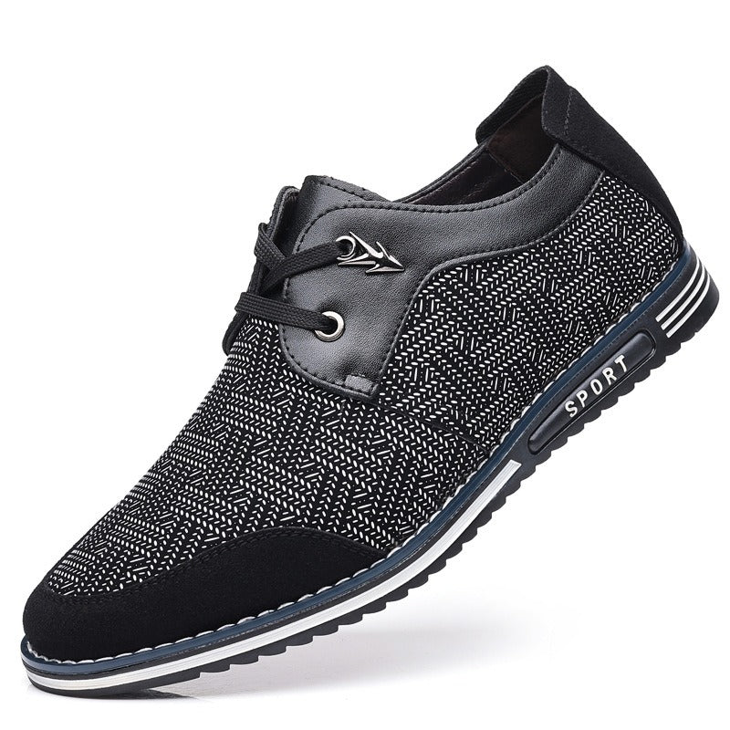 Casual herenschoenen van geweven stof in stedelijke stijl - Noud