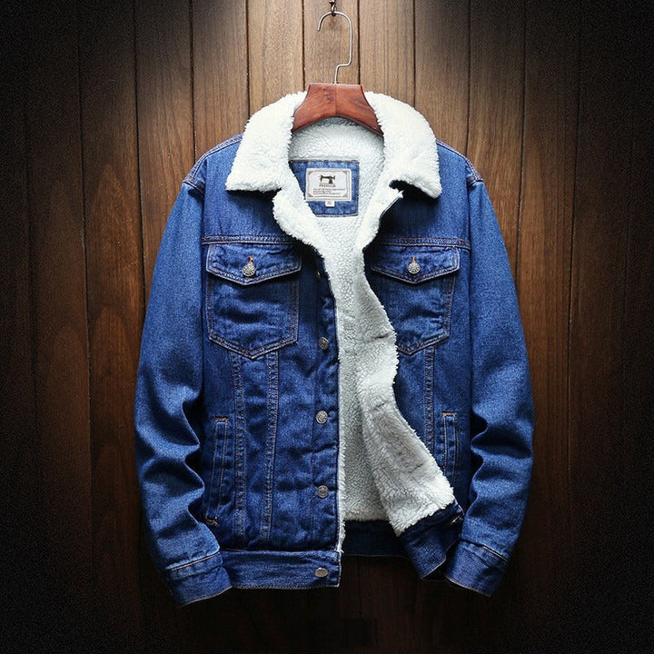 Heren spijkerjack met fleece voering - Lior