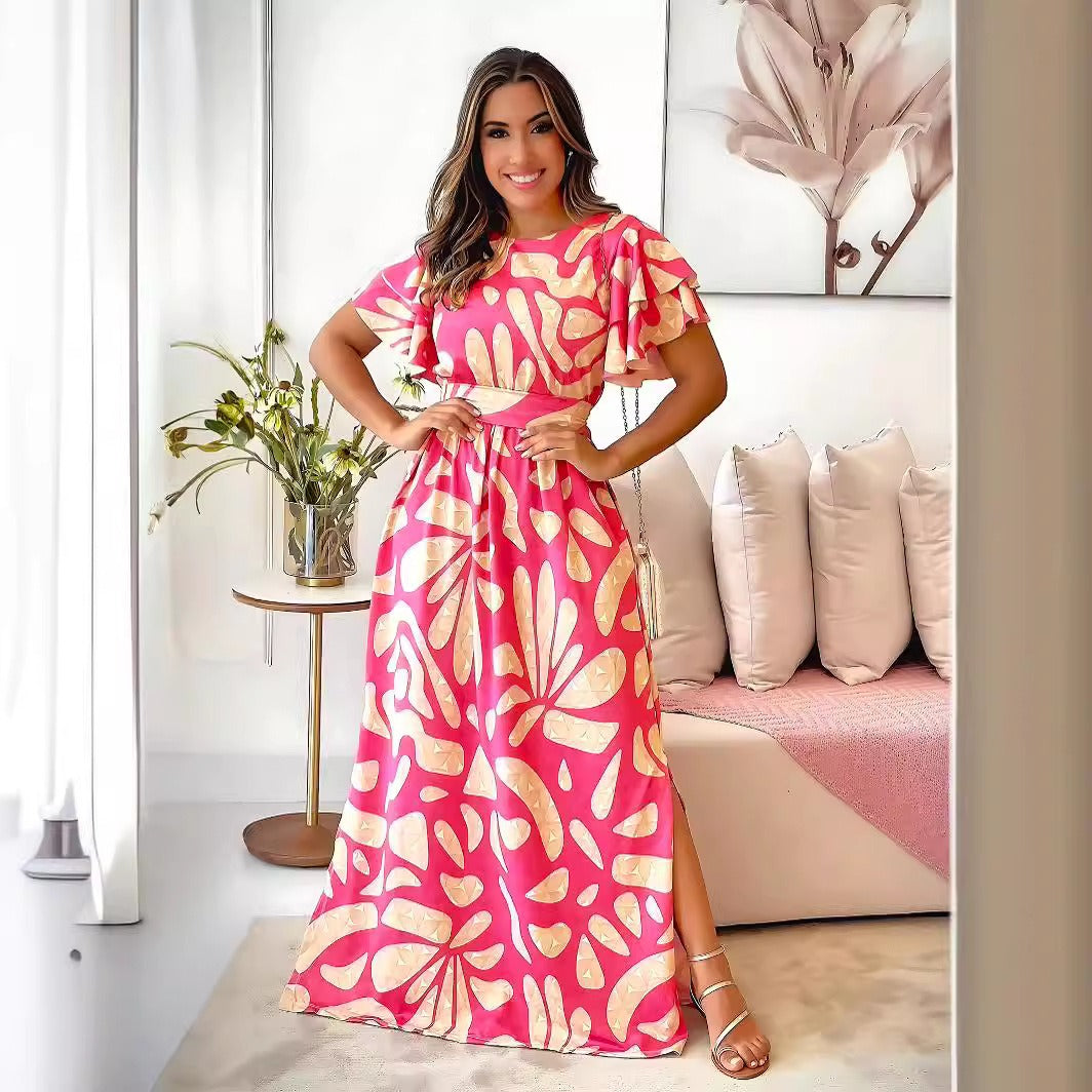 Off shoulder lange jurk vrouw - Adara