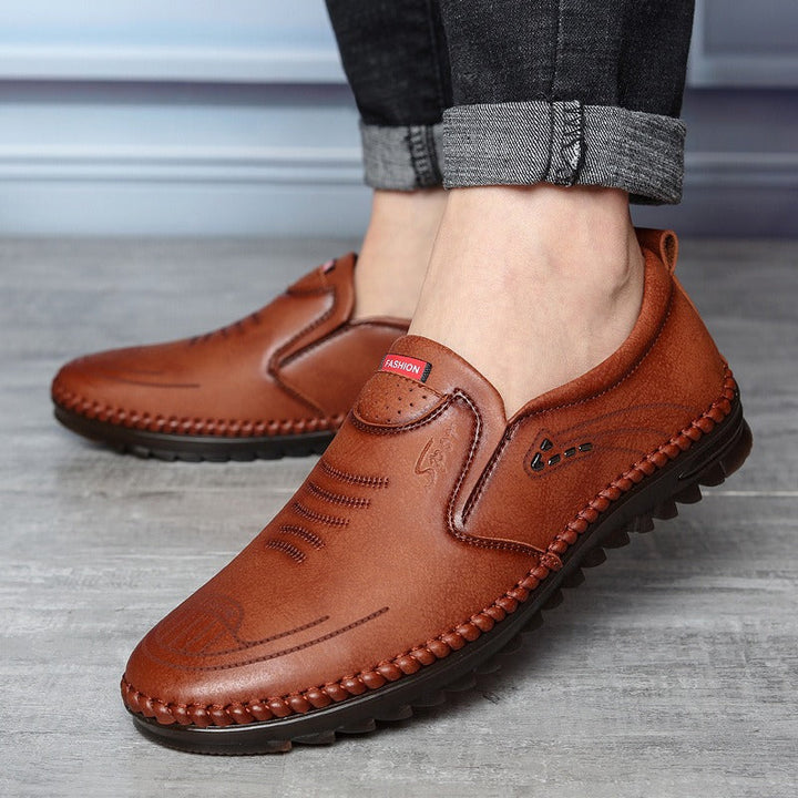 Mannen casual mocassin stijl schoenen van synthetisch leer - Teun