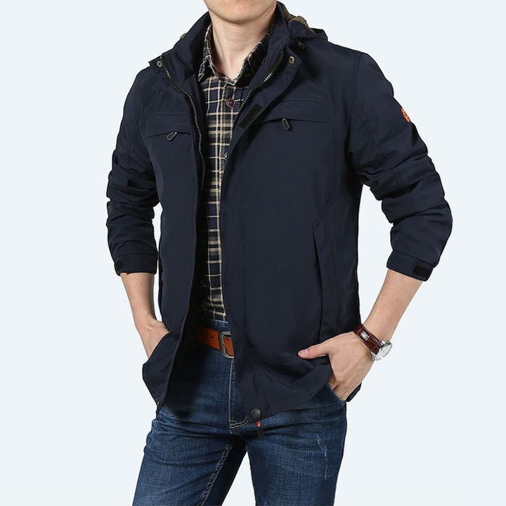 Waterdichte casual herenjas met functionele zakken - Bahamut