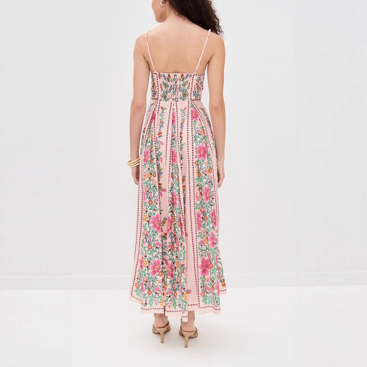 Lange romantische jurk met bloemenprint voor dames - Tatiana