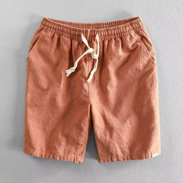 Linnen korte broek met trekkoord voor heren - Tobias