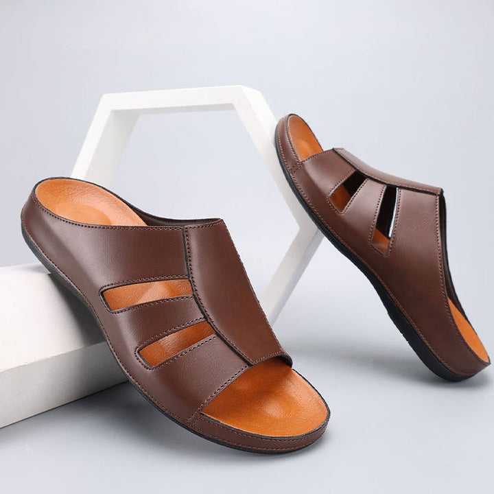 Klassieke sandalen met open teen voor heren - Sergio