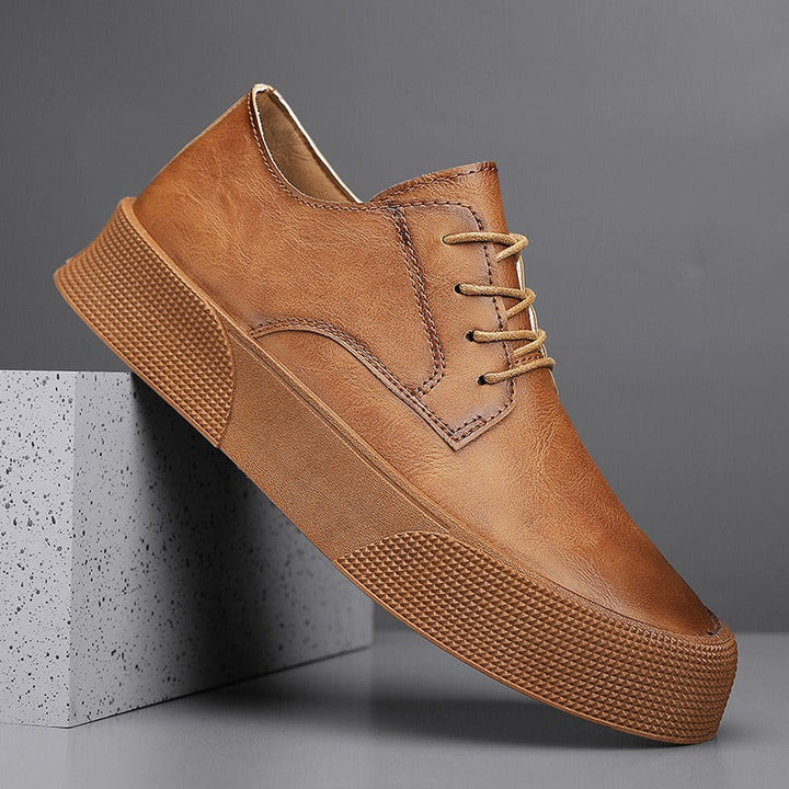 Synthetisch lederen herenschoenen met casual stijl platform - Paulo