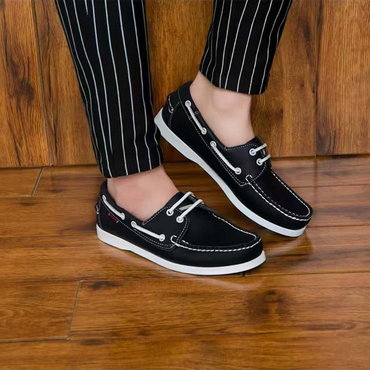 Casual loafers voor heren met decoratieve stiksels in nautische stijl - Iñaki
