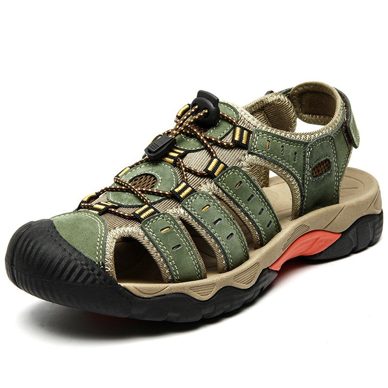 Orthopedische herensandalen outdoor multistripes met dempende zool sportief - Gaël