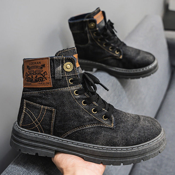 Canvas denim herenschoenen - Eron