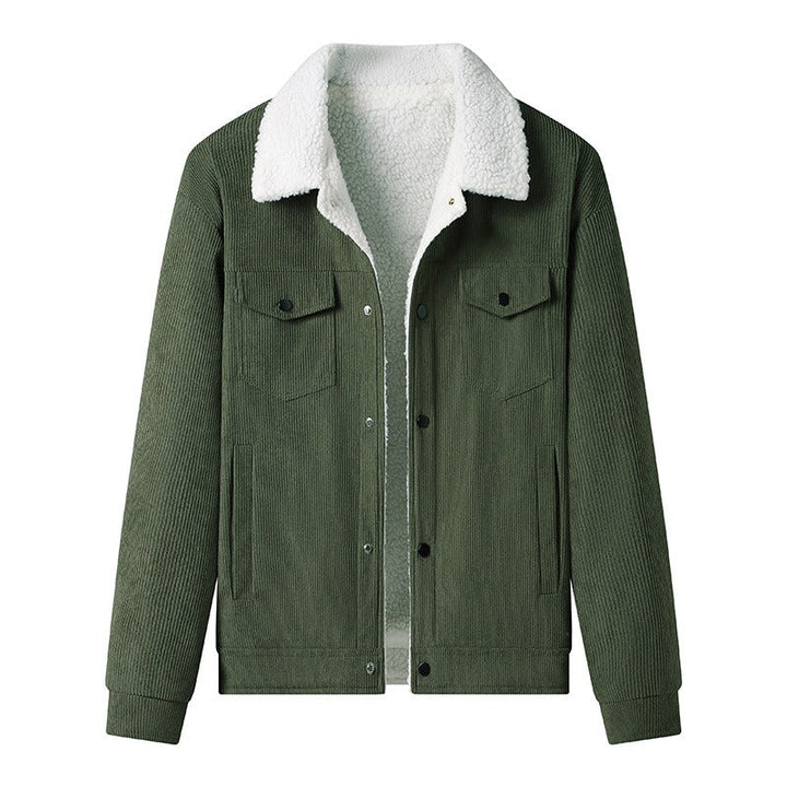 Corduroy herenjack met fleecevoering, casual stijl - Alain