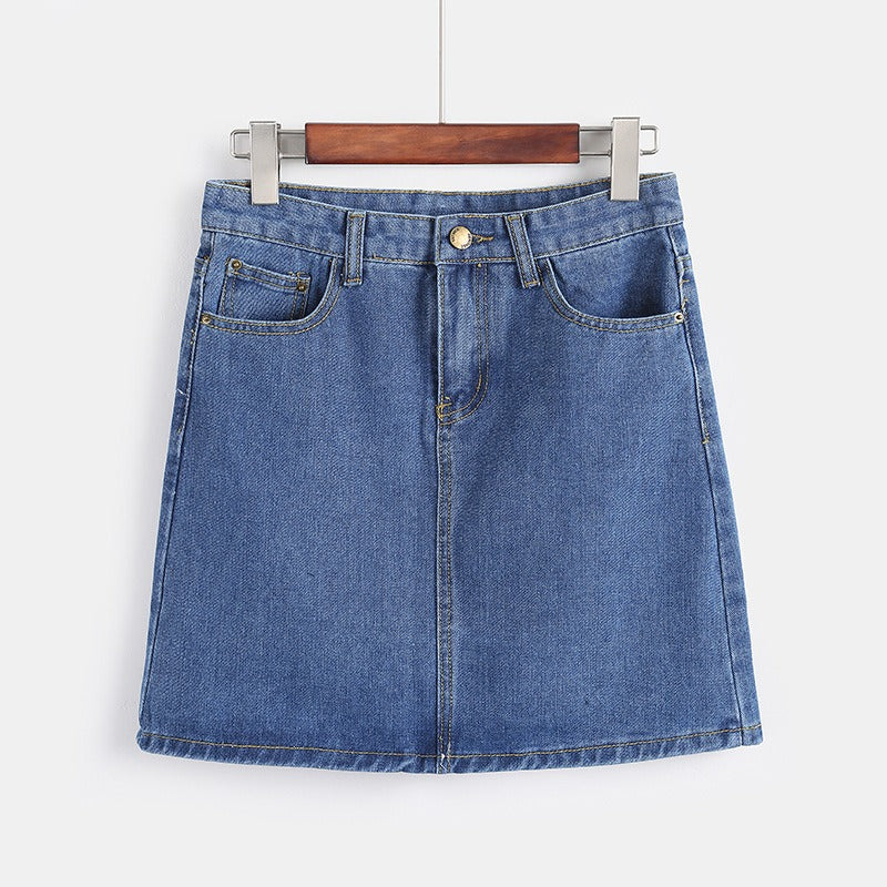 Korte denim rok voor dames - Auria