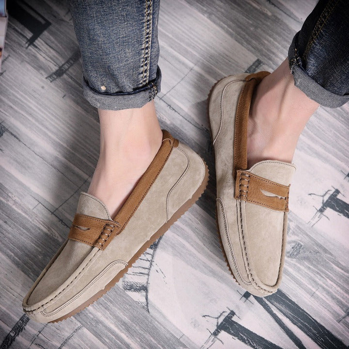 Heren casual loafers zacht suède klassieke stijl - Thierry