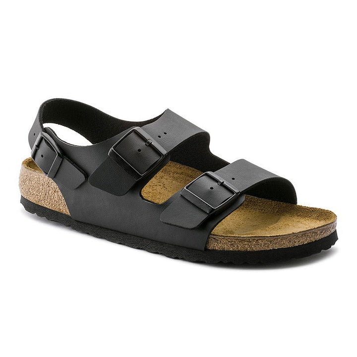 Orthopedische herensandalen bio synthetisch driedubbele comfortgespen - Renata