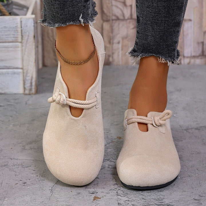 Suède platte damesschoenen met minimalistisch design - Miriam