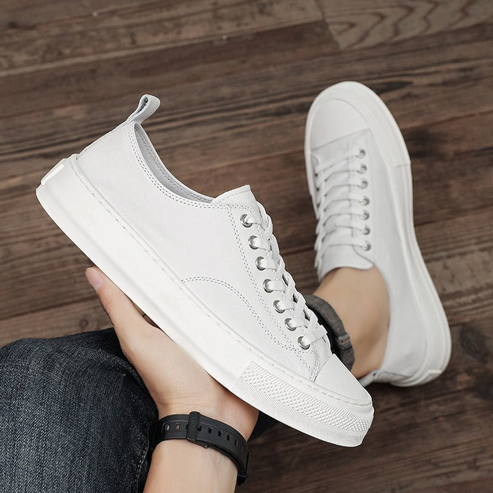 Witte kunstleren herensportschoenen urban style - Yago