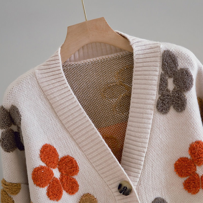 Gebreid damesvest in retrostijl - Karla