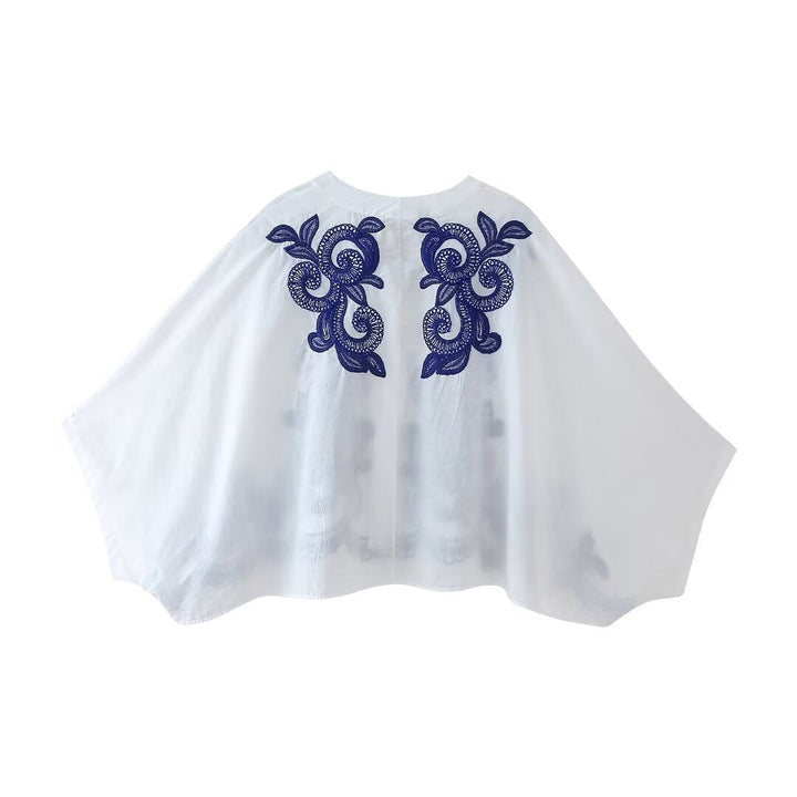Damesset met geborduurde blouse en rok in bohemian stijl - Alondra