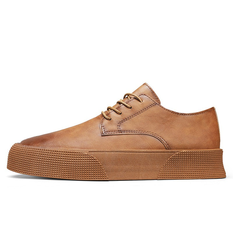 Synthetisch lederen herenschoenen met casual stijl platform - Paulo